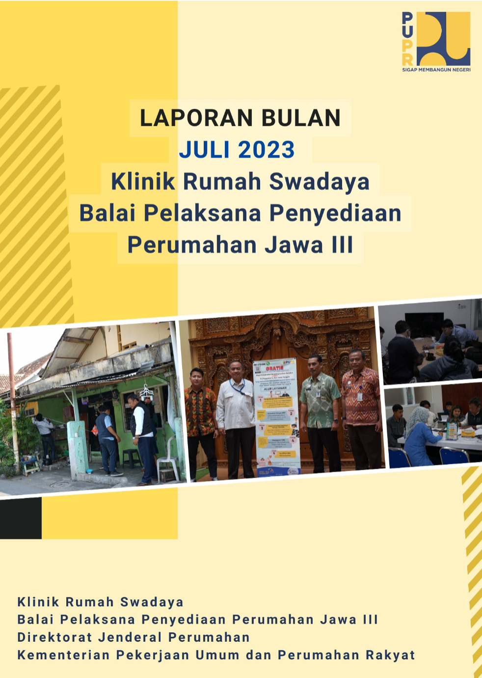 Laporan Bulan Juli 2023 Klinik Rumah Swadaya BP2P Jawa III